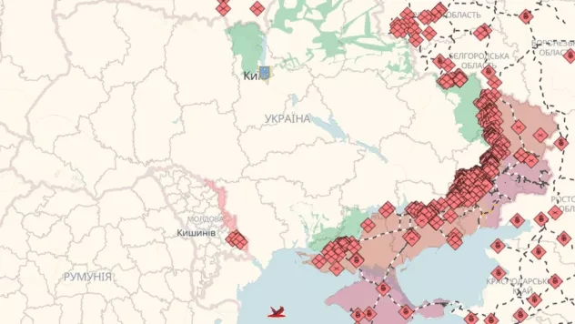 Онлайн-карта бойових дій в Україні: де точаться бої на 03.09.2026